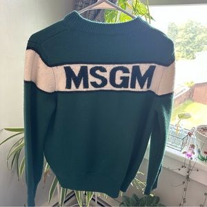 MSGM Milano green sweater